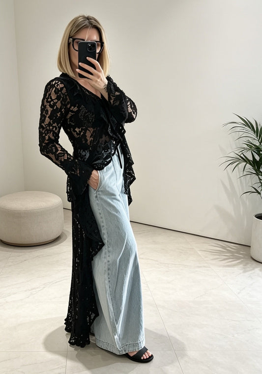 Cardigan pizzo Minerva