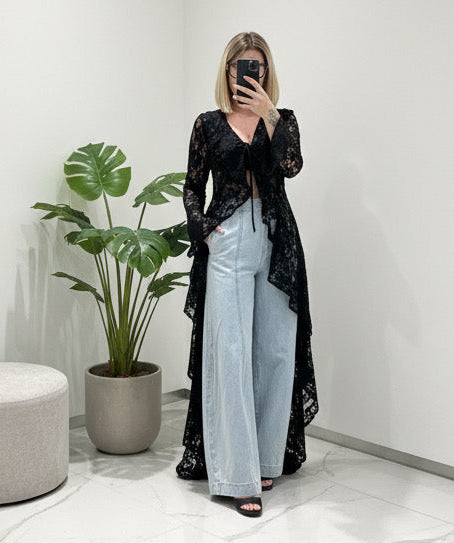 Cardigan pizzo Minerva