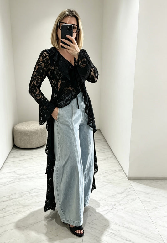 Cardigan pizzo Minerva